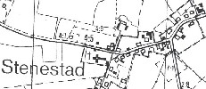 Karta över Stenestad By